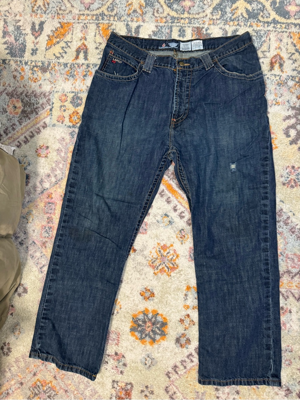LAPCO FR Flame Resistant Jeans 36x30 Relaxed Fit Work Pants NFPA 70E CAT 2